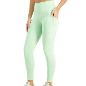 Id Ideology Women's Compression High-Waist Side-Pocket 7/8 Length Leggings XL